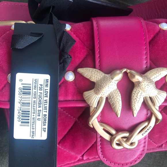 SOLD!! Mini Love velvet whit pearls - Picture 8 of 8